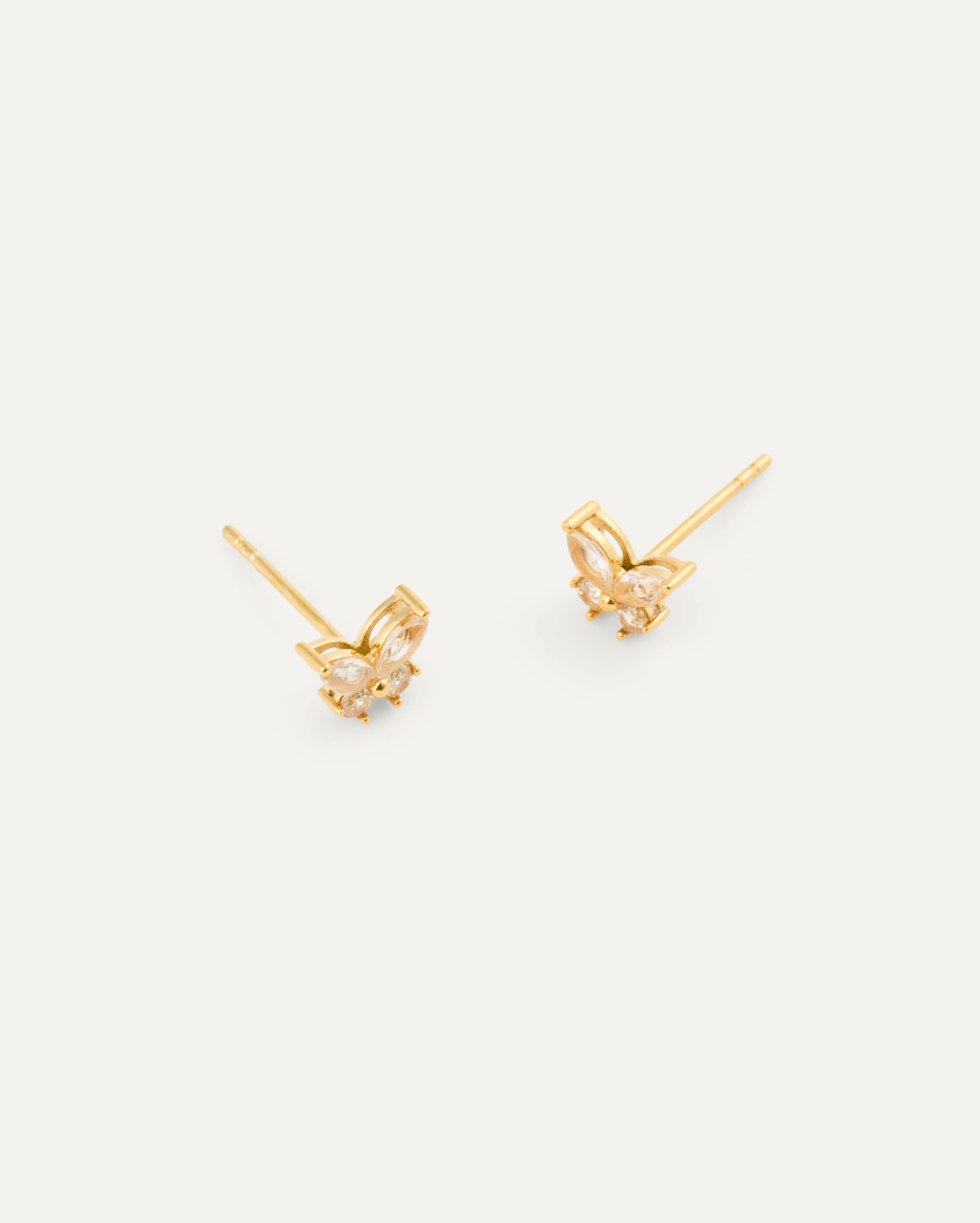 Butterfly Gold Studs - Image 5