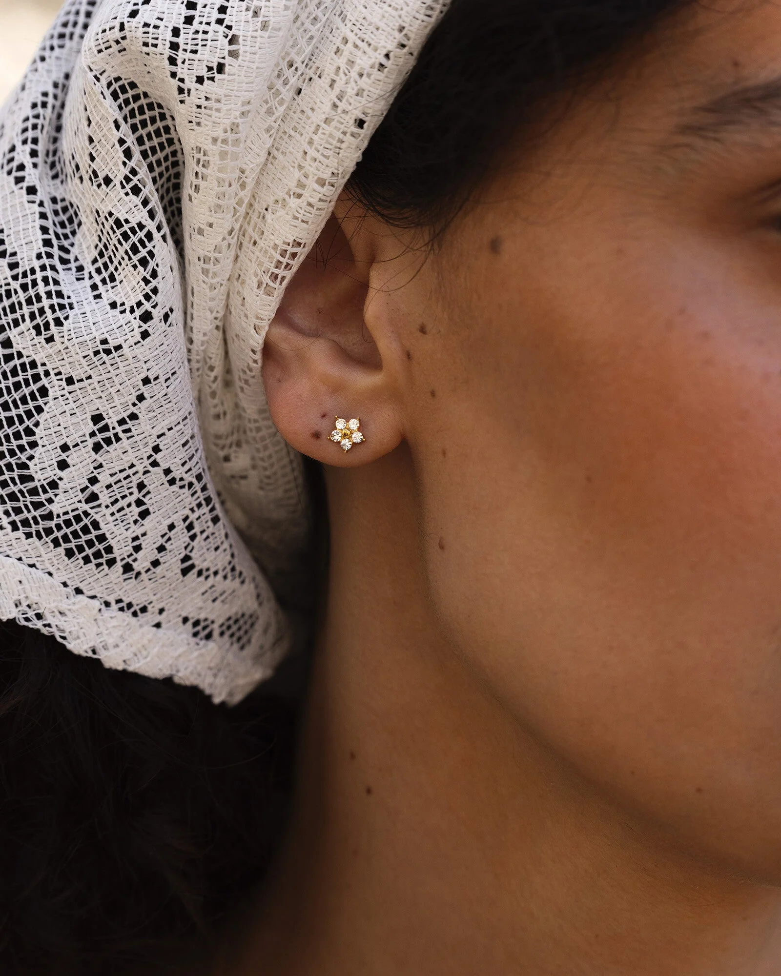 Flora Gold Studs - Image 3