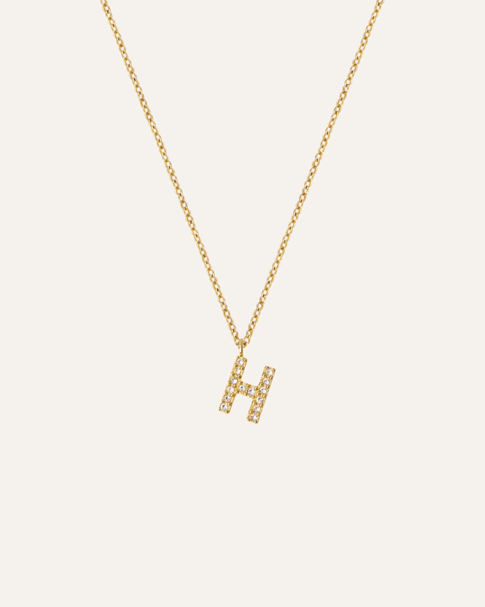 Petite Stone Letter Necklace - Image 13