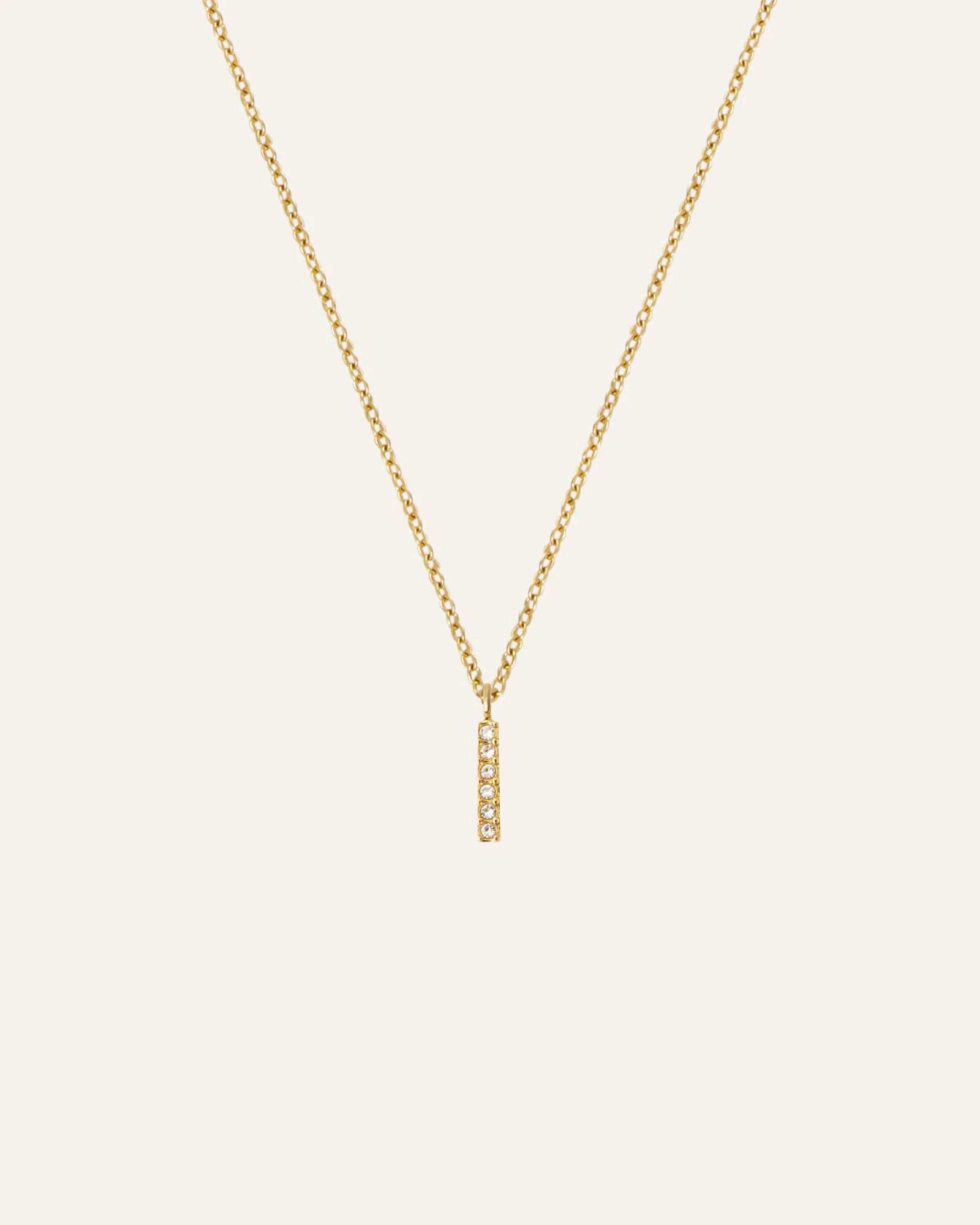 Petite Stone Letter Necklace - Image 14