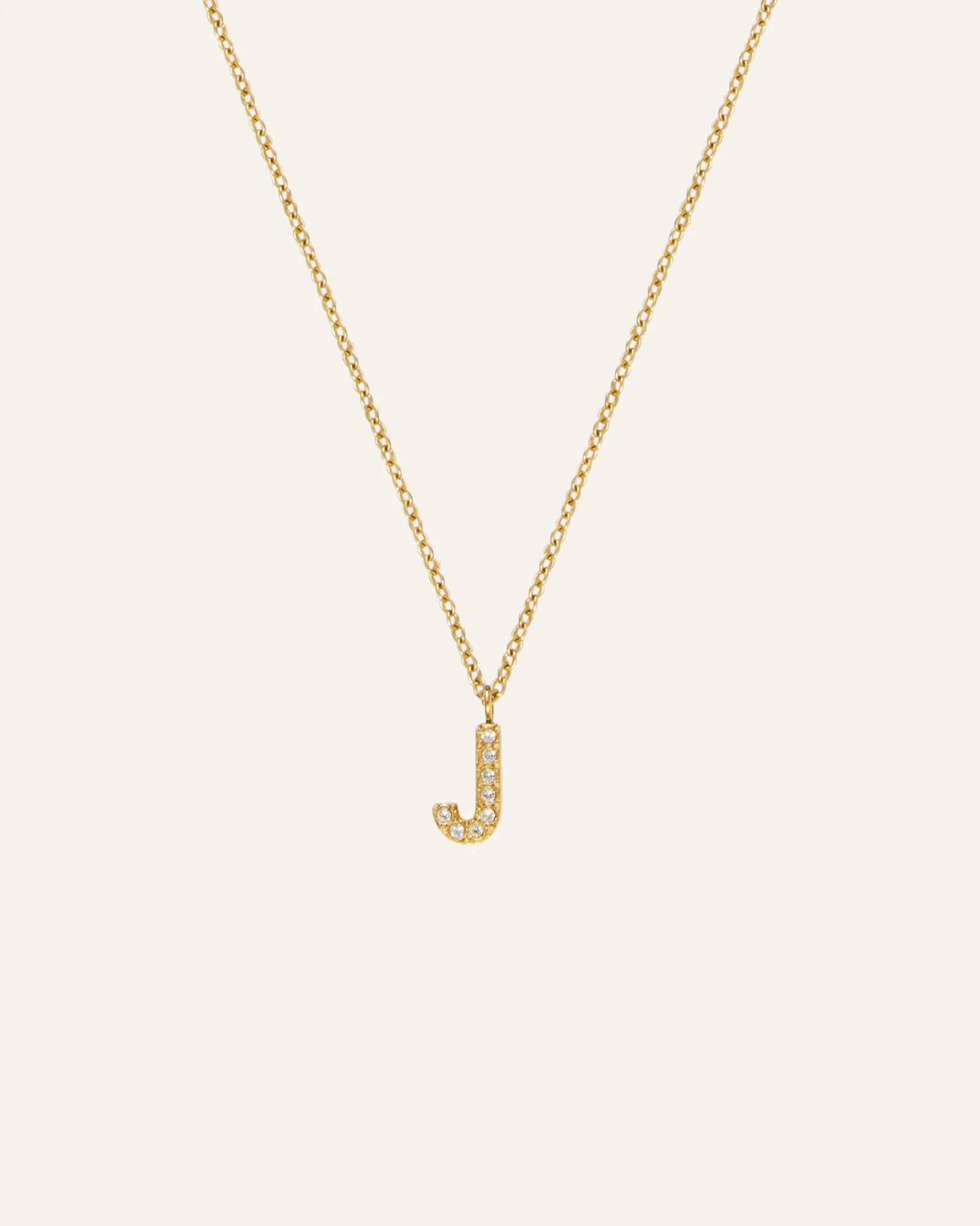 Petite Stone Letter Necklace - Image 15