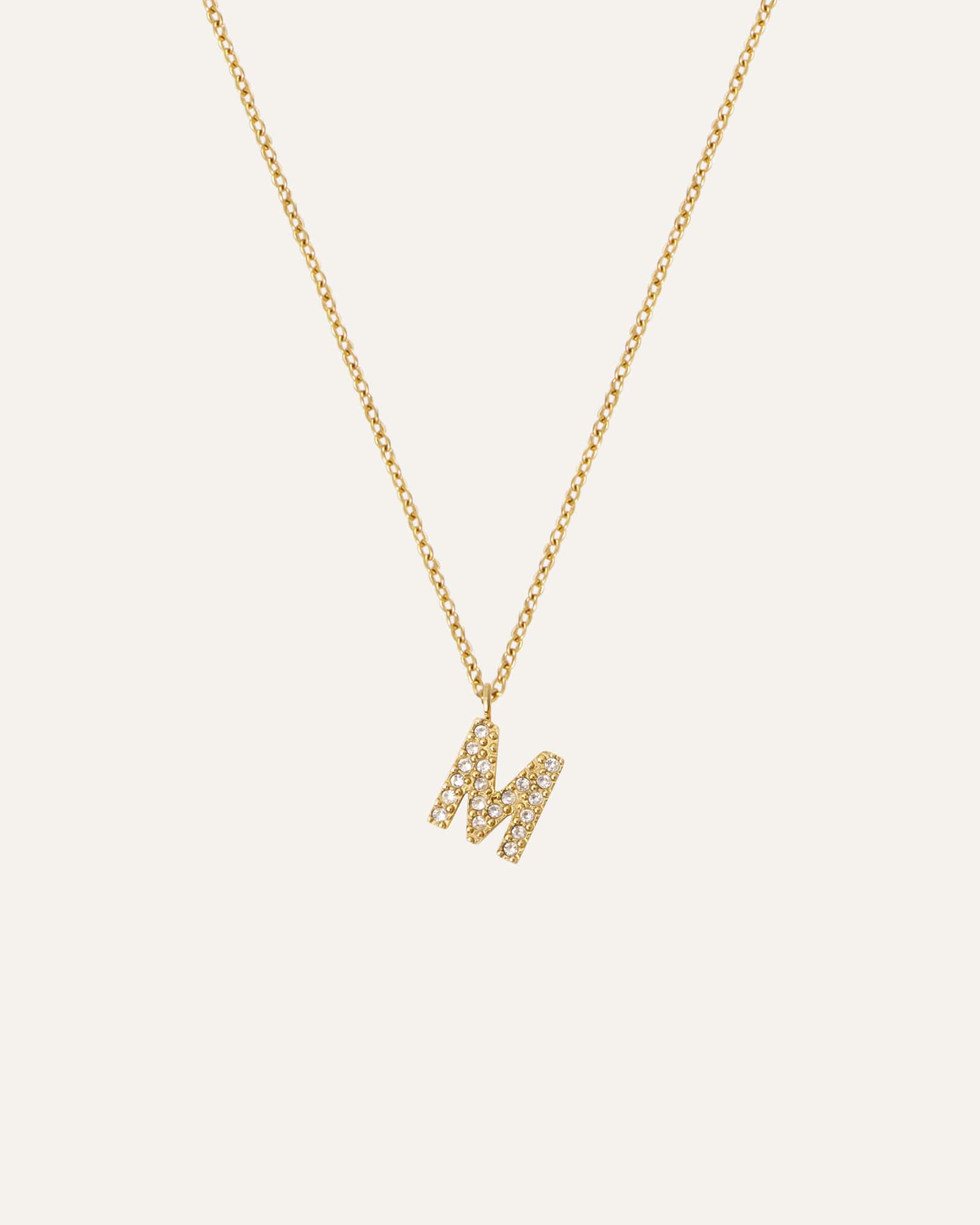 Petite Stone Letter Necklace - Image 18