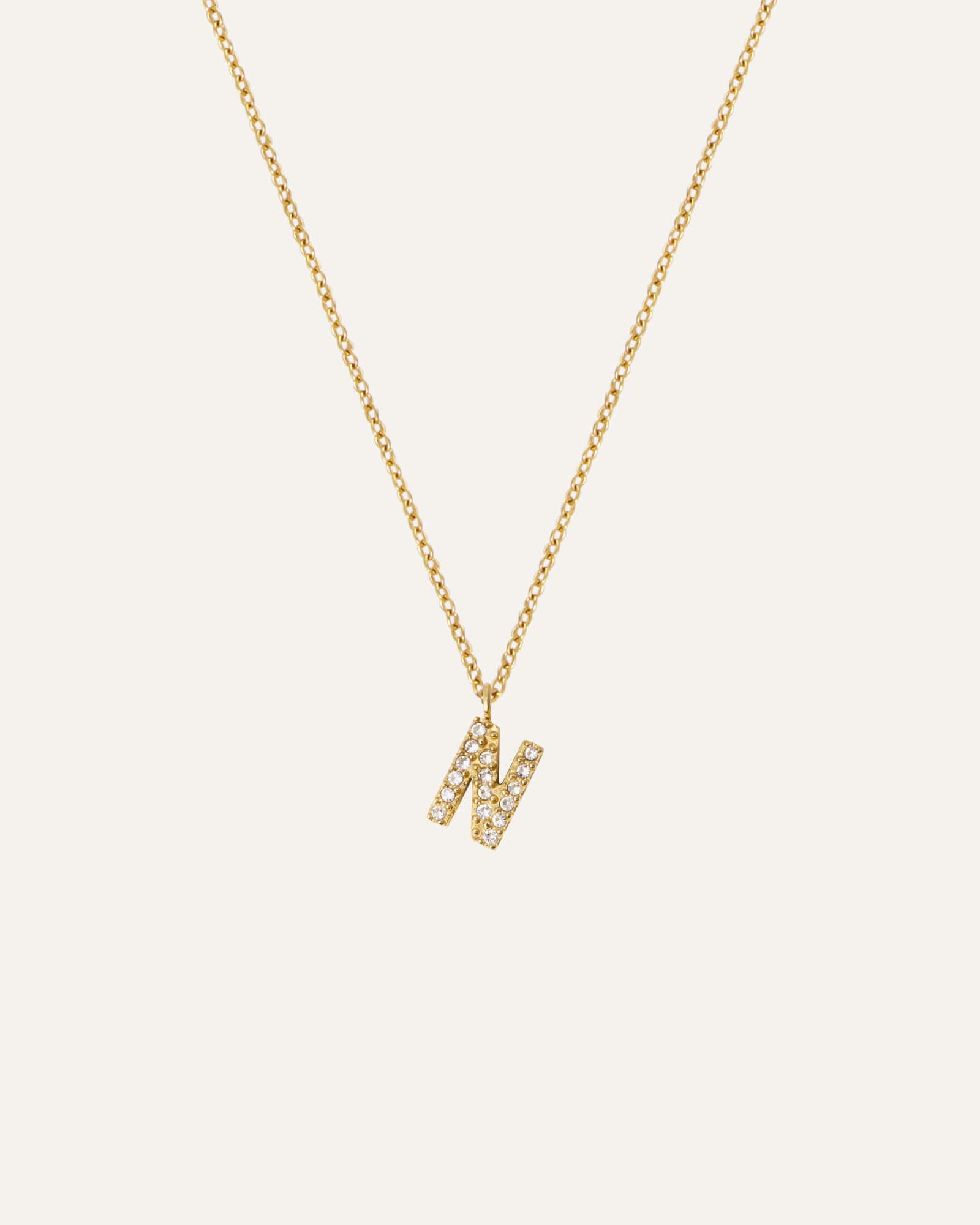 Petite Stone Letter Necklace - Image 19