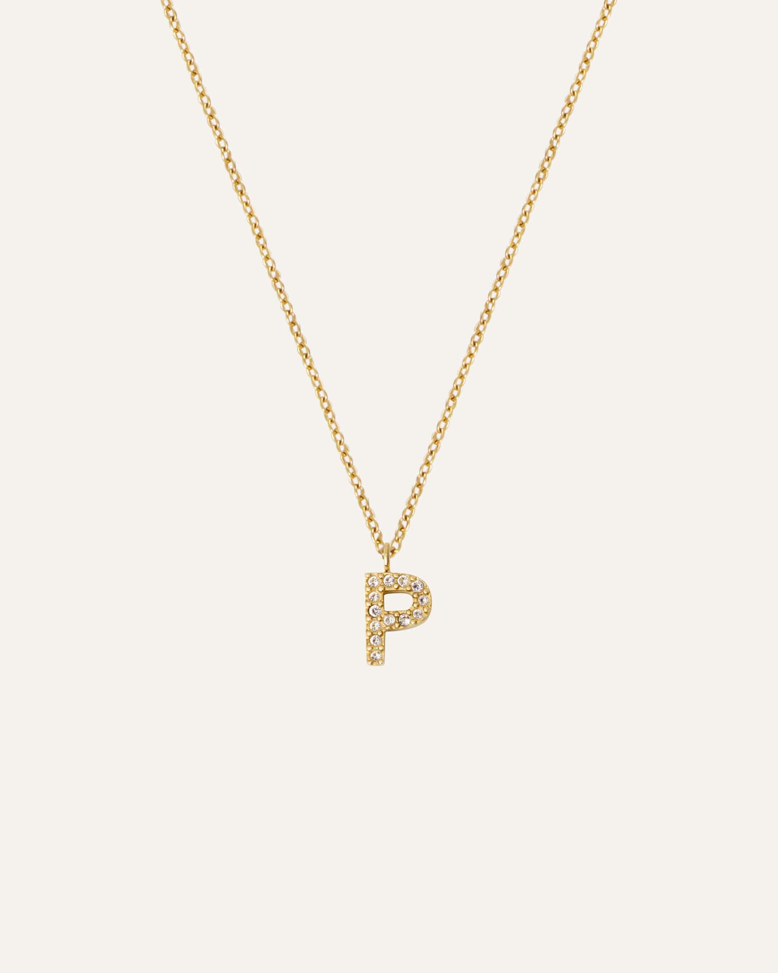 Petite Stone Letter Necklace - Image 21