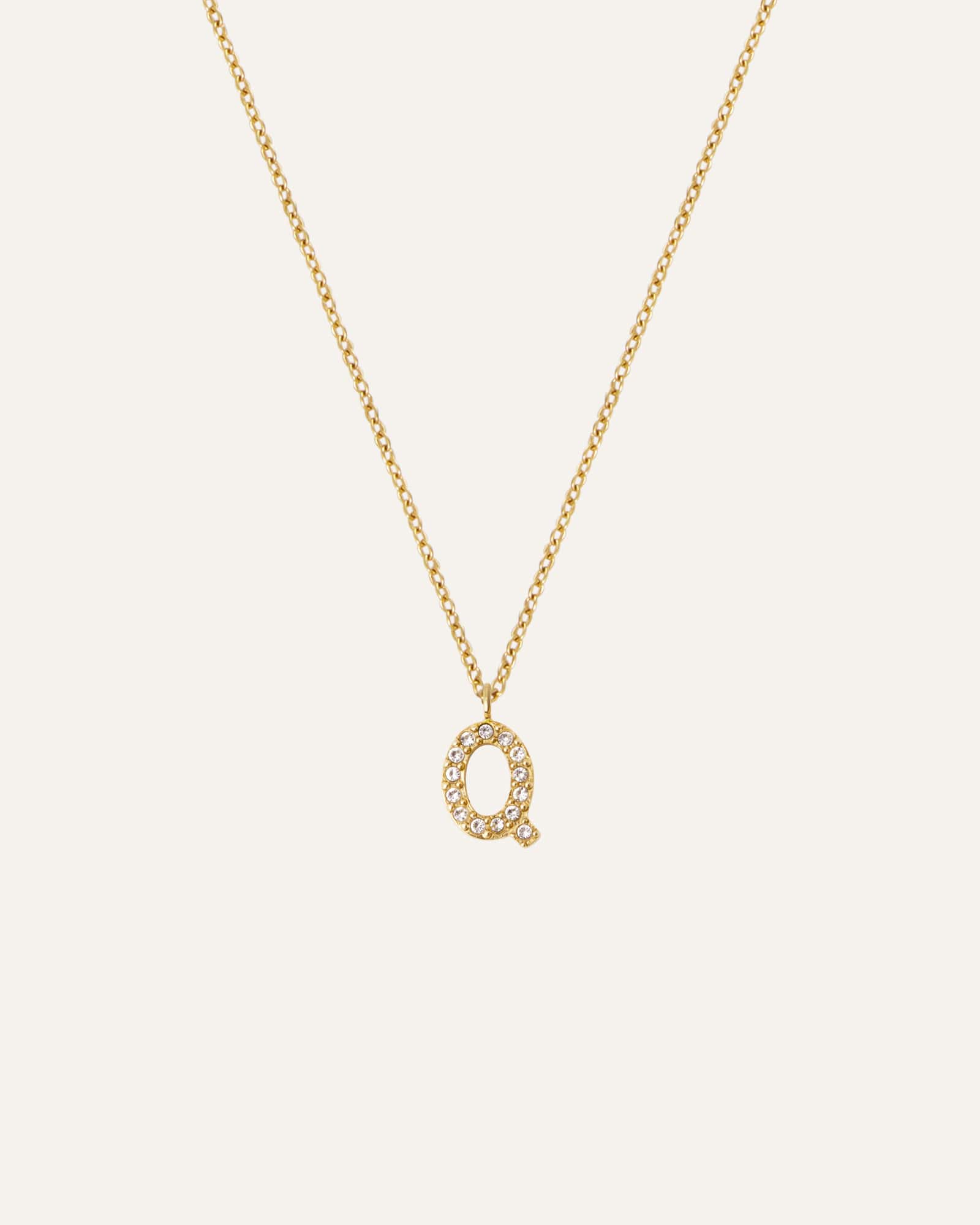 Petite Stone Letter Necklace - Image 22
