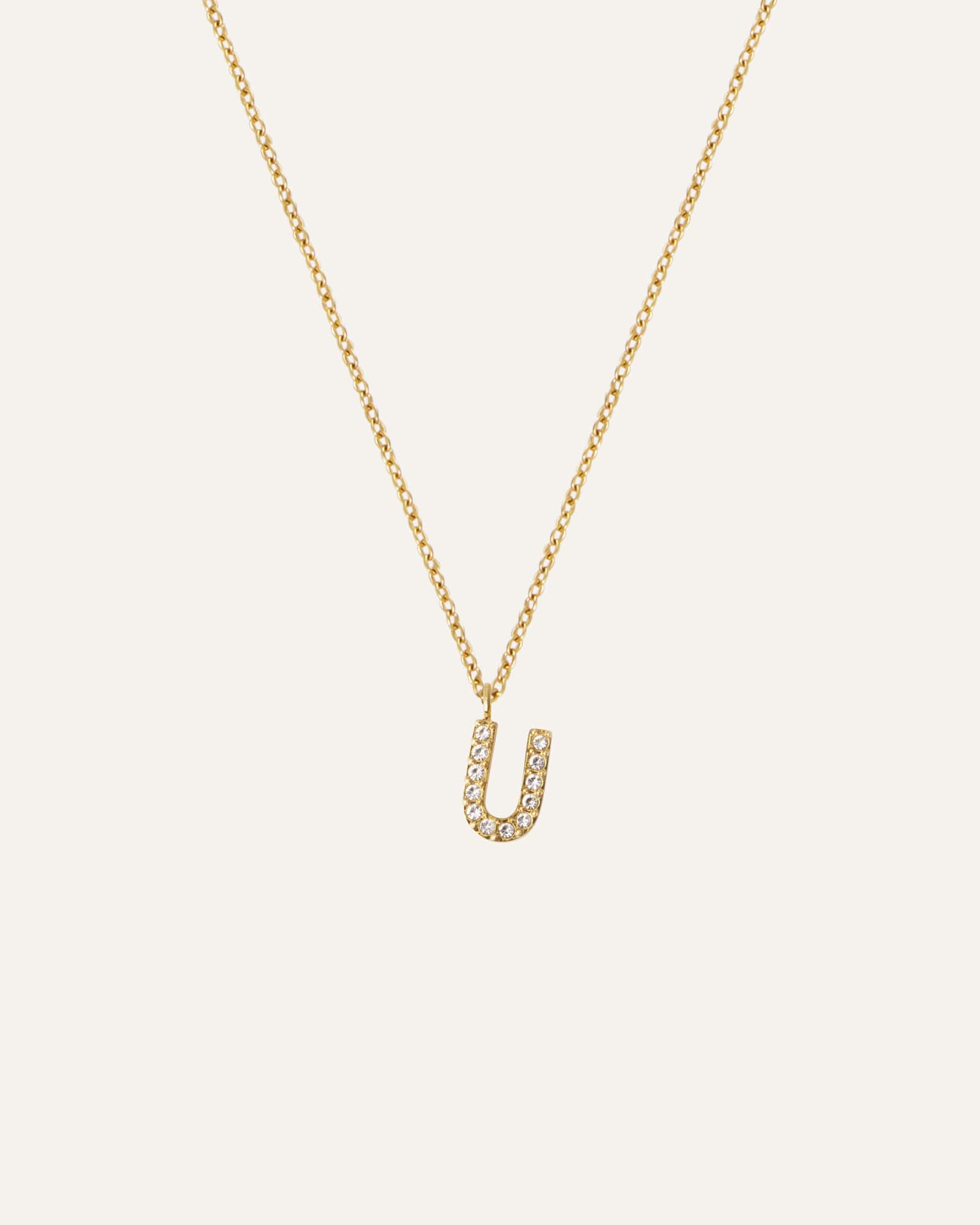 Petite Stone Letter Necklace - Image 26