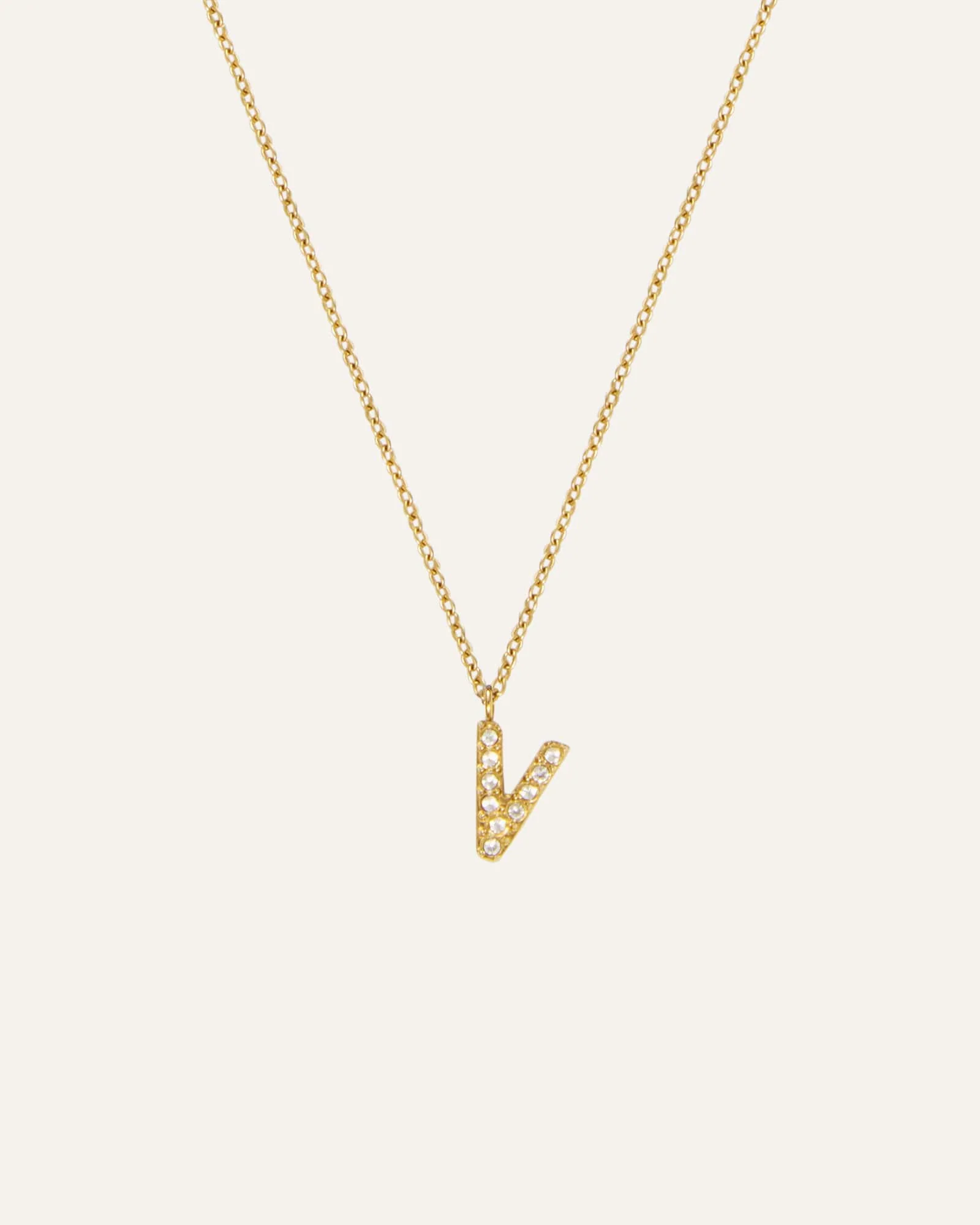 Petite Stone Letter Necklace - Image 27