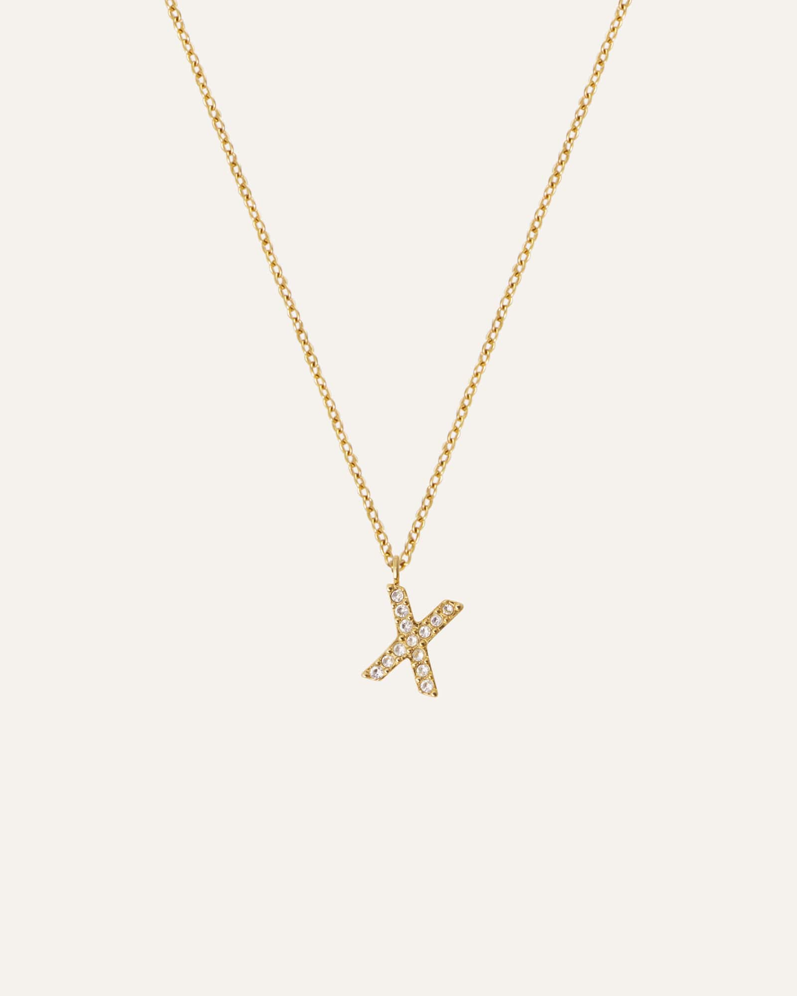 Petite Stone Letter Necklace - Image 29