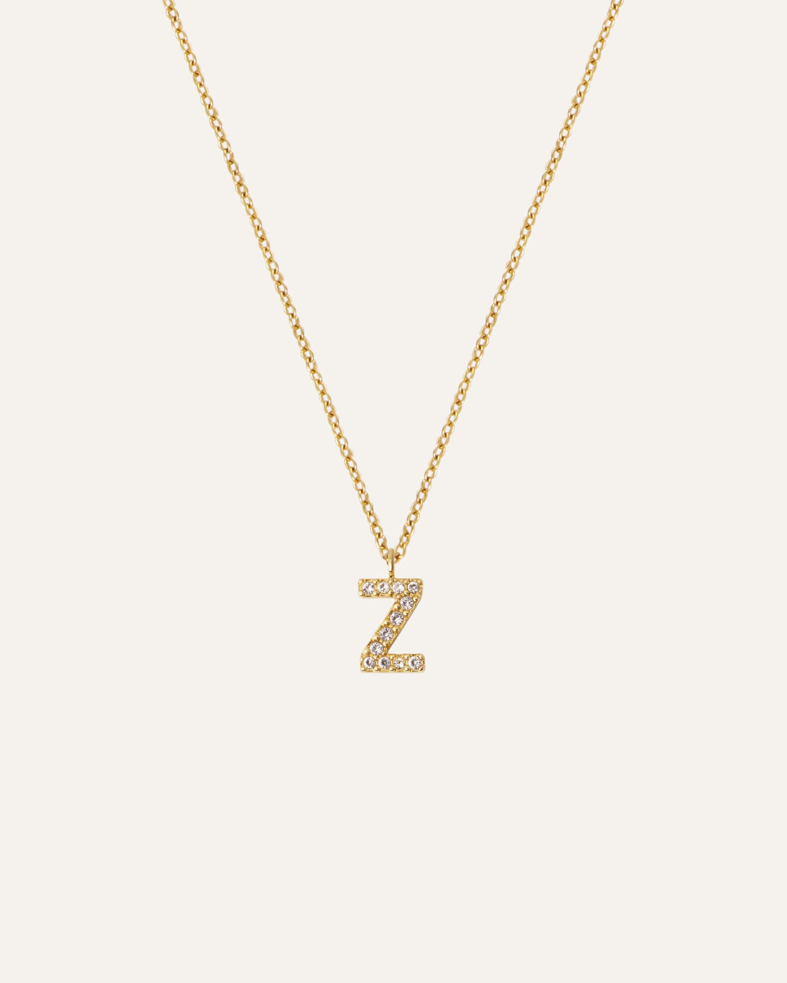 Petite Stone Letter Necklace - Image 31