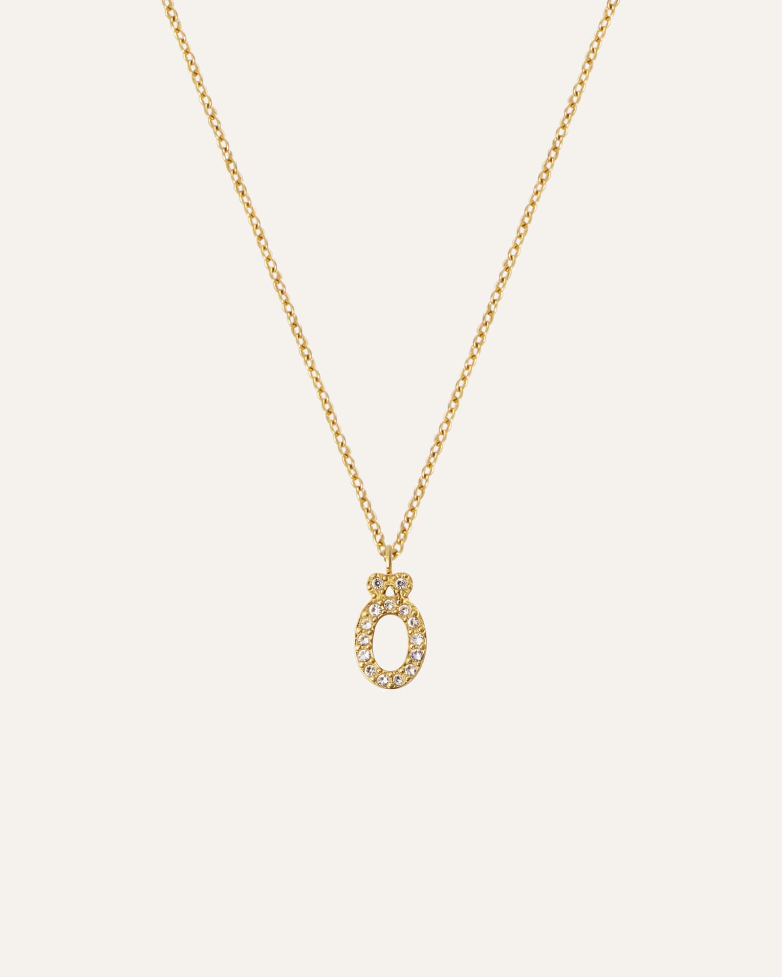Petite Stone Letter Necklace - Image 34