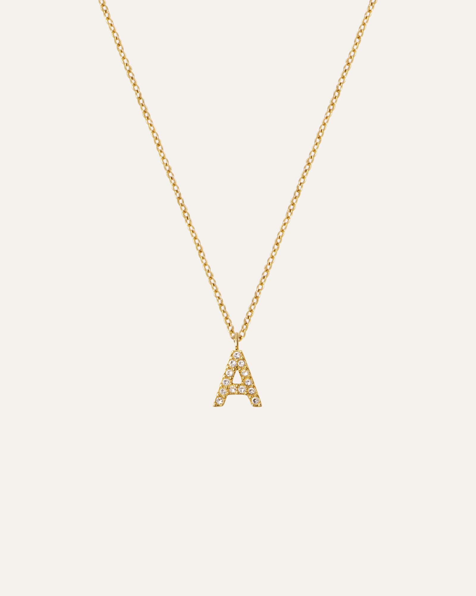 Petite Stone Letter Necklace - Image 35