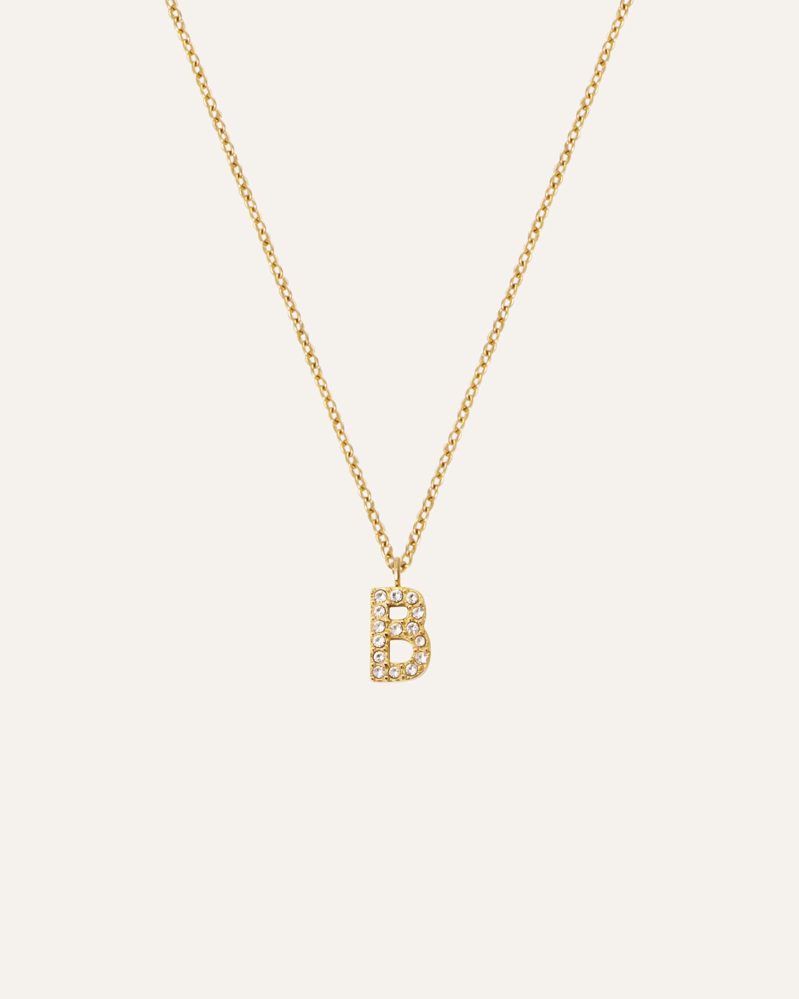 Petite Stone Letter Necklace - Image 36