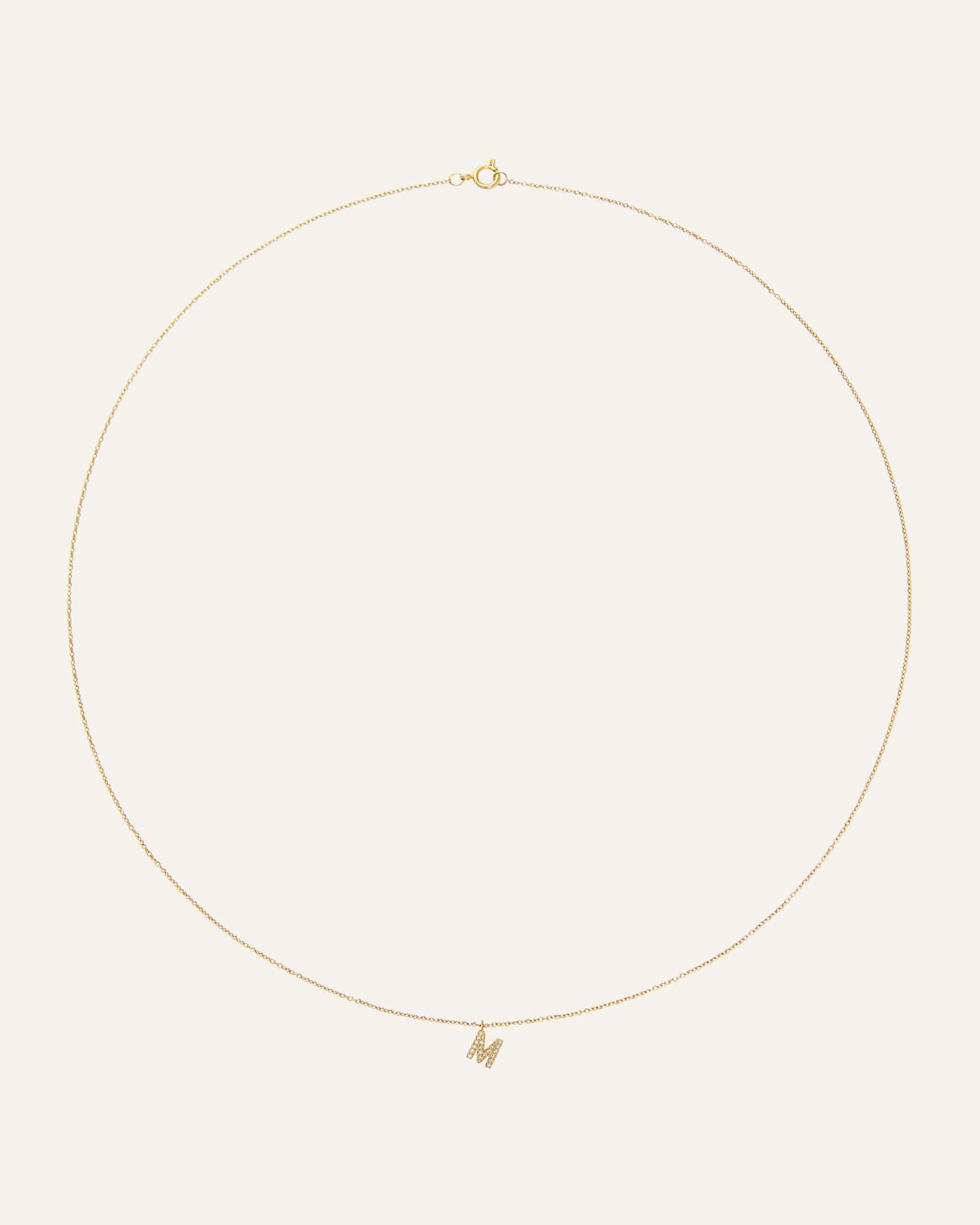 Petite Stone Letter Necklace - Image 5