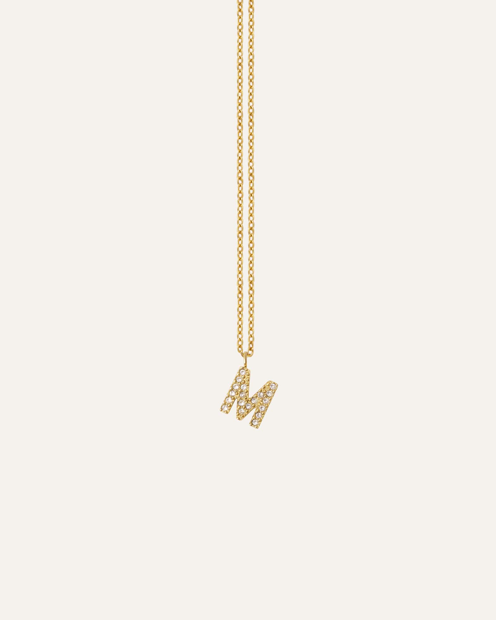 Petite Stone Letter Necklace - Image 7