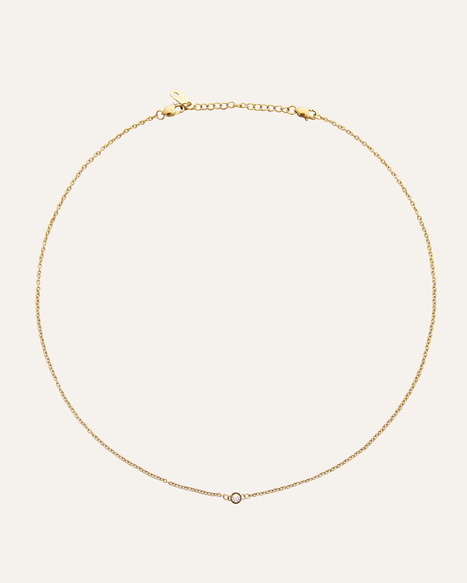 Thin diamond necklace - Image 4
